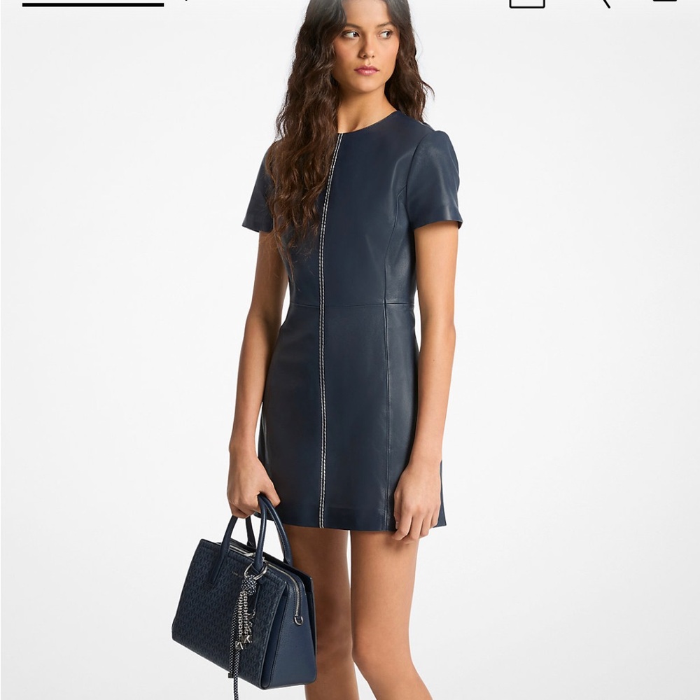 NWT Leather dress from Michael Kors